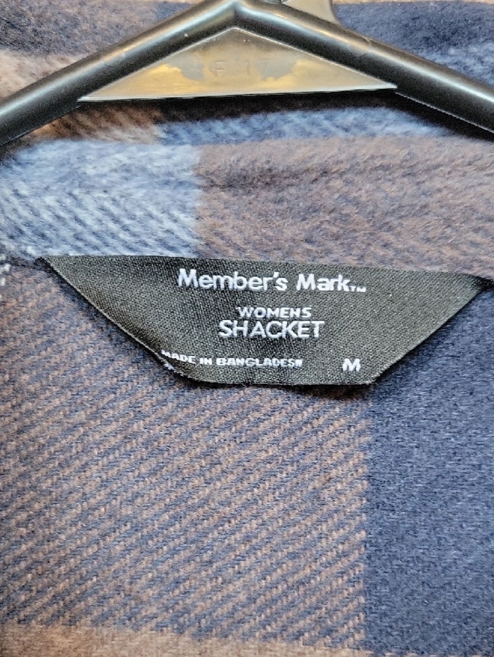 Member's Mark Plaid Shacket Size Medium New without Tags - Picture 2 of 8